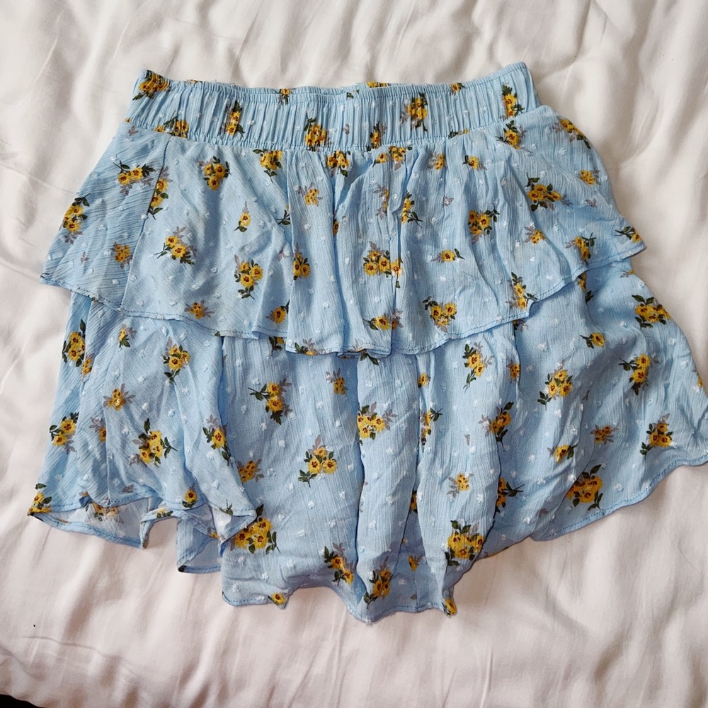 Altar’d State Floral ruffle skirt